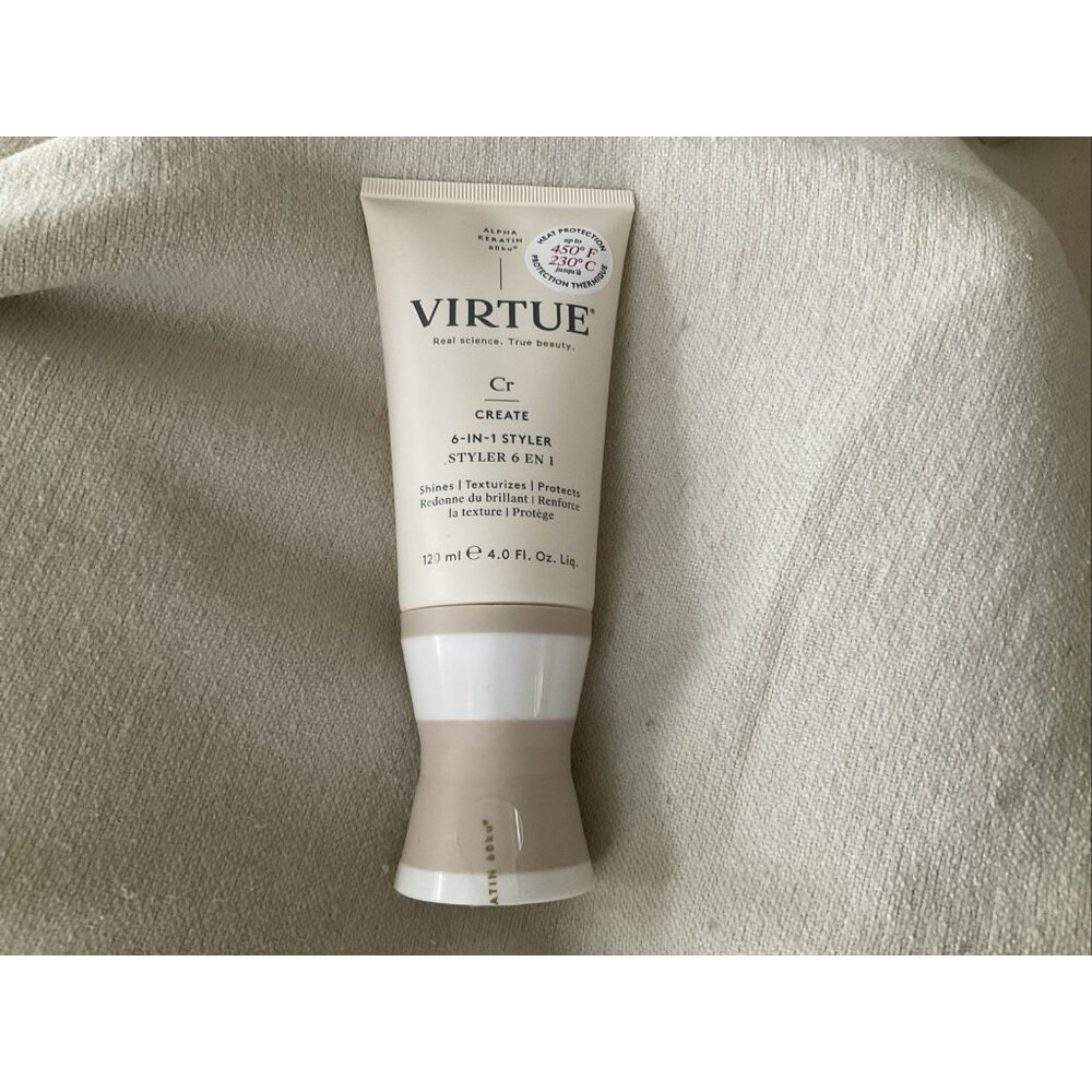 Virtue Create 6-in-1 Styler, 4 fl oz, Shines, Texturizes, Protects, Heat & Frizz